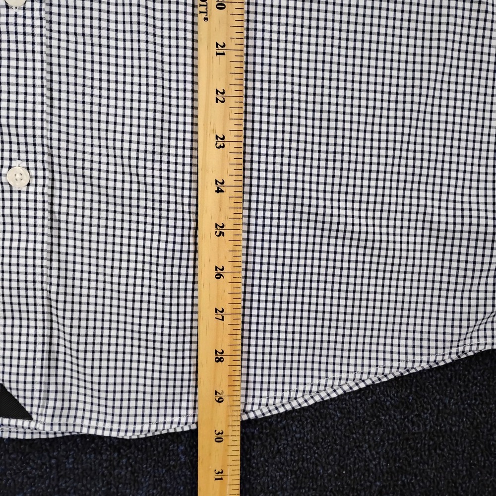 UNTUCKit Wagner Shirt Mens XXL Performance Nylon Check Button Down Stretch - Picture 5 of 8